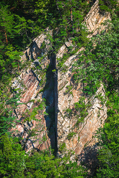 Wall of rock in South Korea