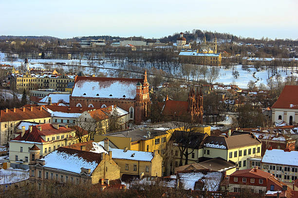 istock Vilnius City View In Winter 490056722