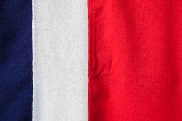 istock Close up of Norwegian flag in red white and blue. 490063349