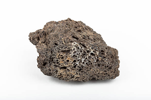 istock Basalt lava rock from volcano in Iceland with gas bubbles 490063575