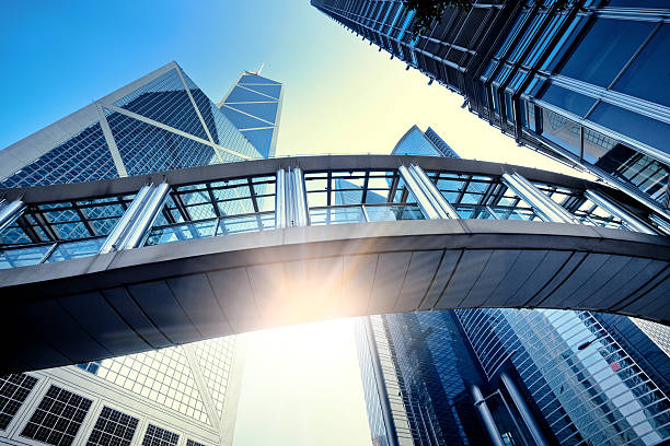 istock Business towers in HongKong 490065715