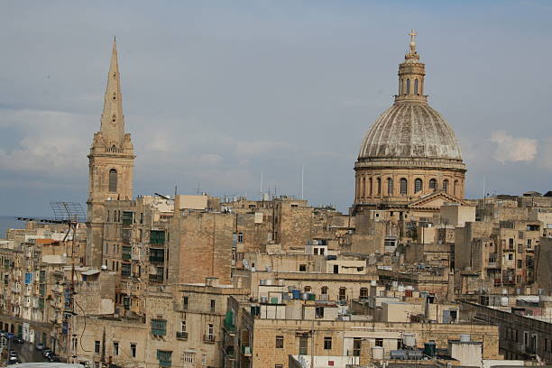 istock Carmelite Church, Valetta, Malta 490066233