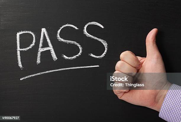 Pass Thumbs Up Stock Photo - Download Image Now - Educational Exam, Passing - Giving, Passing - Sport