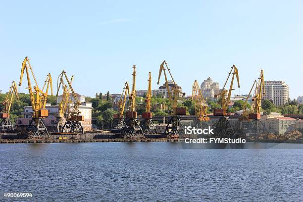 Harbor Portal Cranes Stock Photo - Download Image Now - Odessa - Ukraine, Commercial Dock, Harbor