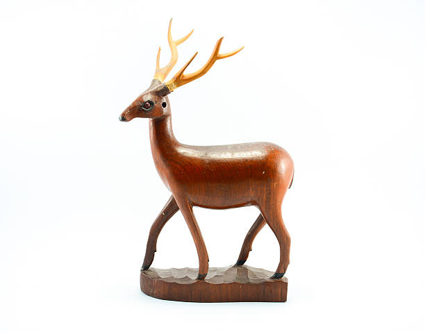 istock deer wood isolated on white 490069797