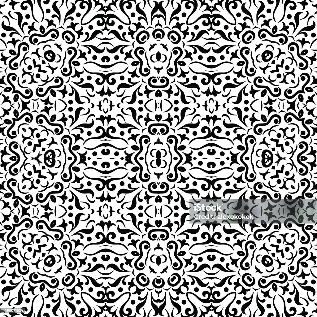 Abstract Seamless Outline Pattern Stock Illustration - Download Image ...