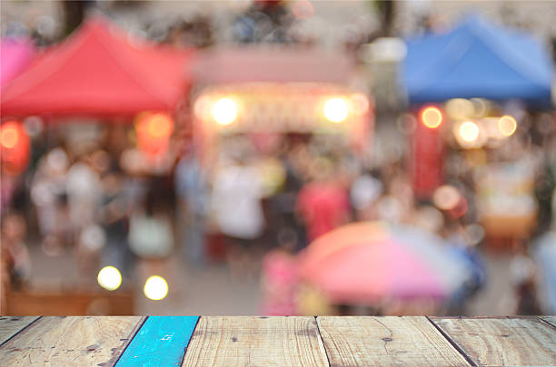 istock blur  local street market abstract background. 490072426