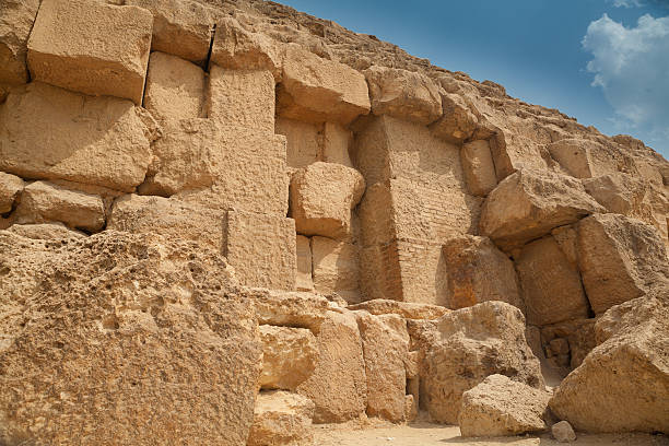 istock wall details of old egyptian pyramid 490073150