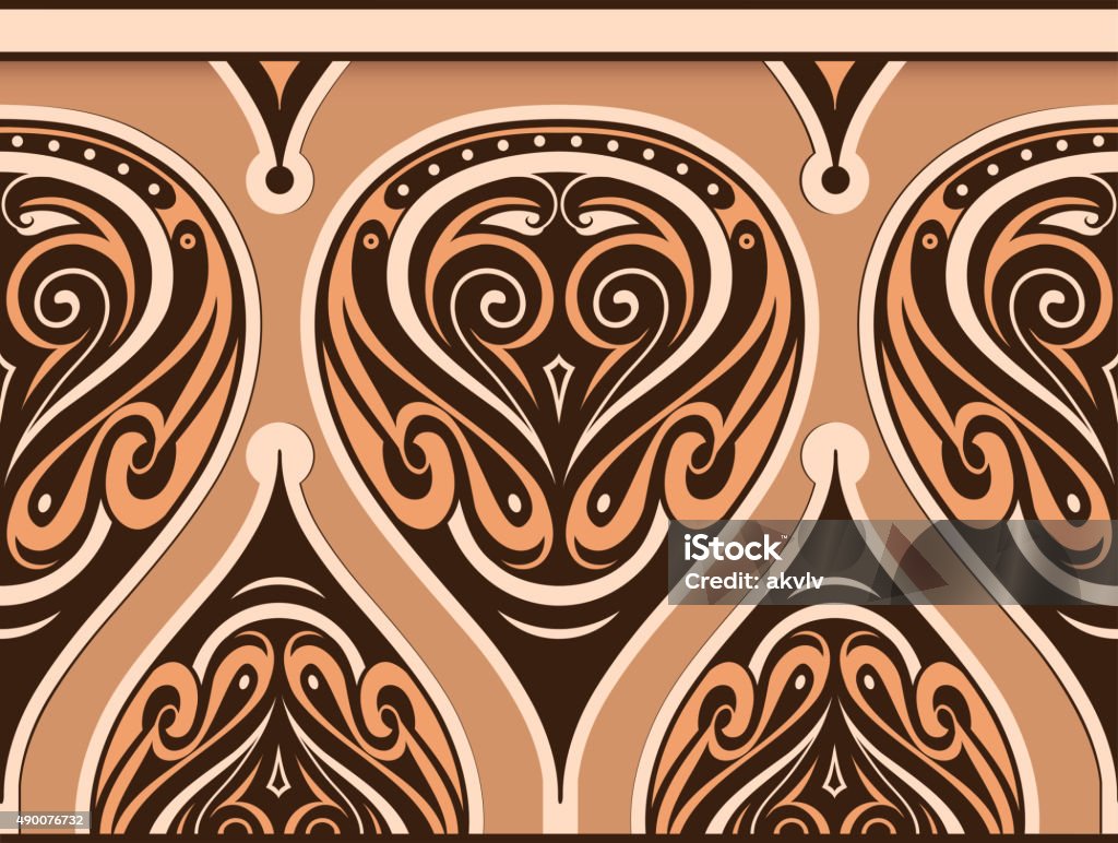 Ethnic pattern Ethnic carpet tile ornament as seamless tile 2015 stock vector