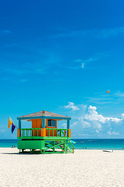 istock lifeguard hut Miami beach 490080396
