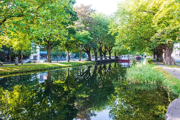 Photo of Grand canal Dublin, Ireland.