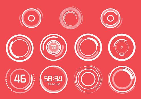 Element White Red White Vector Elements On Red Background Stock Illustration - Download ...
