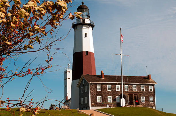 montauk farol - montauk lighthouse - fotografias e filmes do acervo