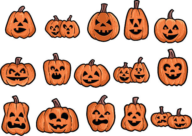peppy pumpkins - peppy stock illustrations