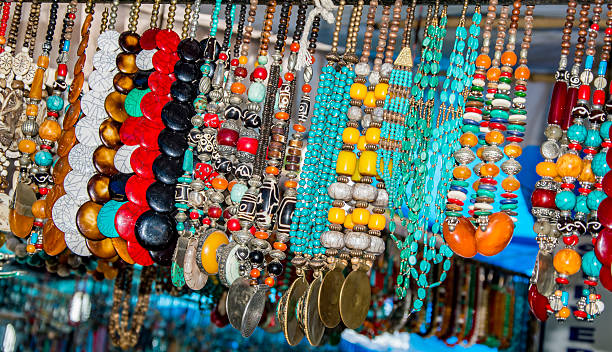 istock Beaded necklace for sale 490098976