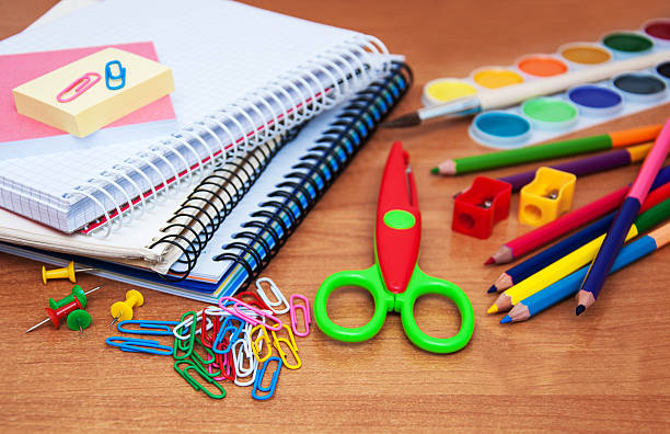 istock assortment of various school items 490100338