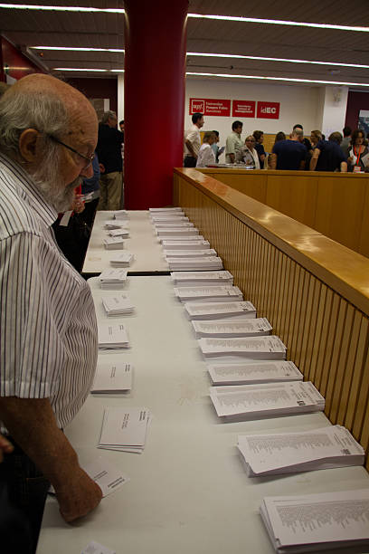 Ballots. Elections to the Parliament of Catalonia 2015 stock photo