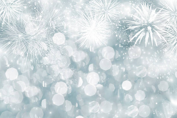 istock Abstract holiday background with fireworks and sparkling lights 490105622