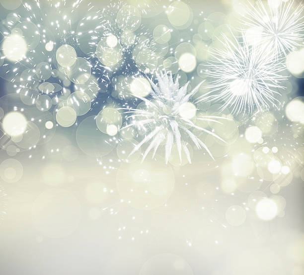 istock Abstract holiday background with fireworks and sparkling lights 490105918