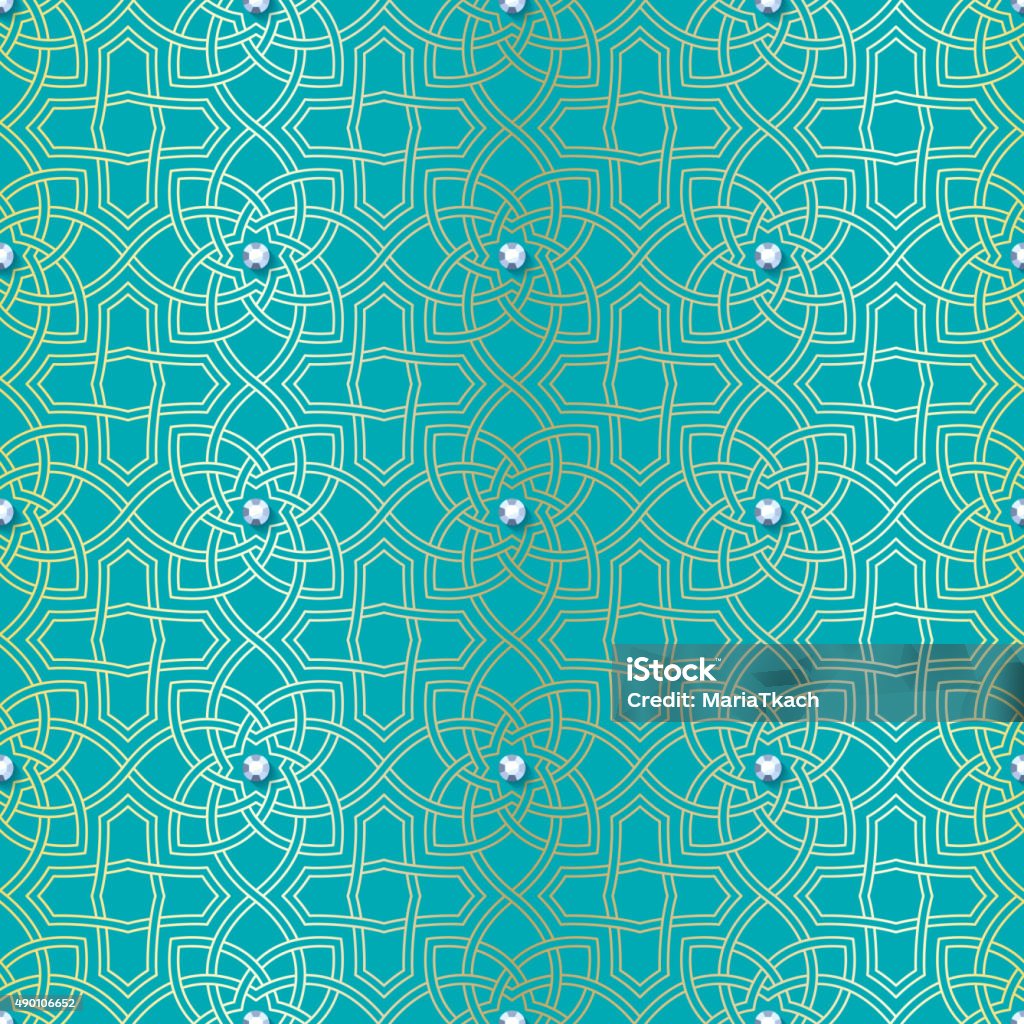 Arabesque Hd Arabesque Seamless Beautiful Background Pattern Stock Illustration ...