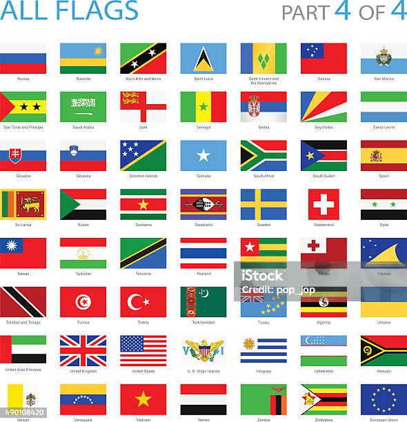 All World Flags Illustration Stock Illustration - Download Image Now - Uruguay, Icon Symbol, Flag