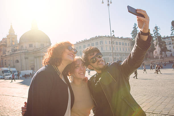 istock Friends taking a selfie in Rome 490110062