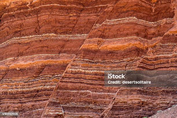 Stone Formation Showing Fault Lines Stock Photo - Download Image Now - Geology, Sedimentary Rock, Fault - Geology