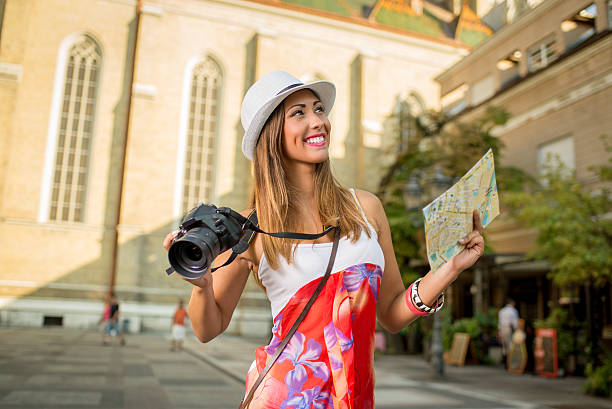 istock Beautiful Woman Tourist 490111340
