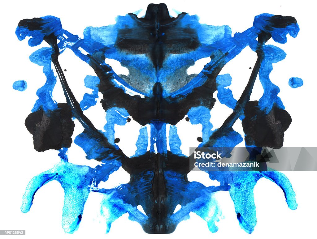 Abstract symmetric painting. Rorschach test Abstract symmetric painting. Rorschach test. Rorschach Test stock illustration
