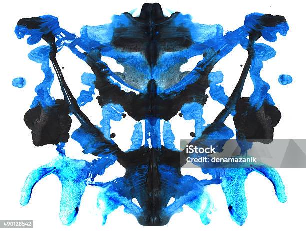 Abstract Symmetric Painting Rorschach Test Stock Illustration - Download Image Now - Rorschach Test, Blob, Ink