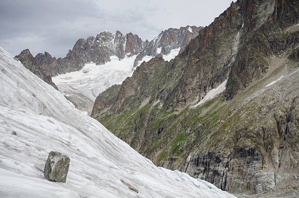 istock Alpine landscape with mountains and glacier 490128870
