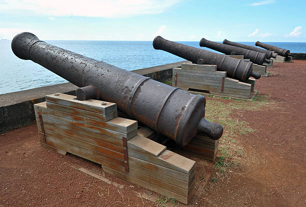 istock Barachois cannons, Reunion 490129257