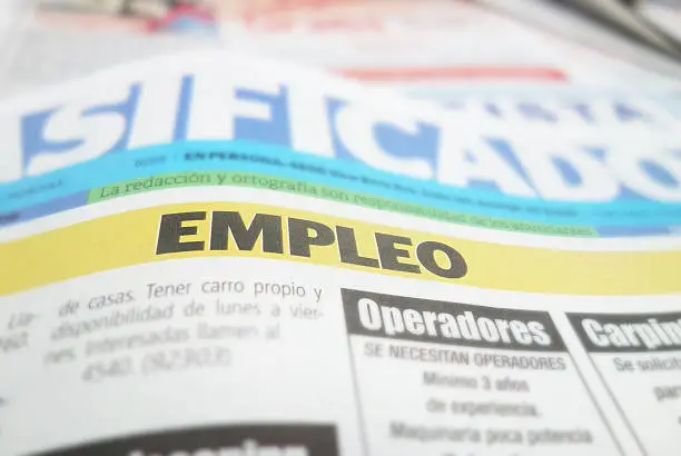 Spanish newspaper classified employment ( empleo ) section