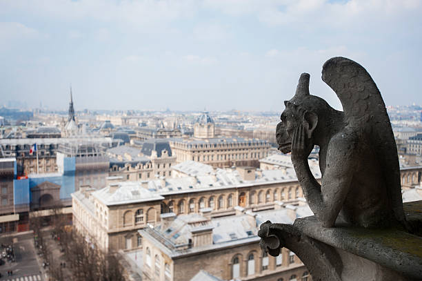 istock Gargoyle and skyline of Paris 490129329