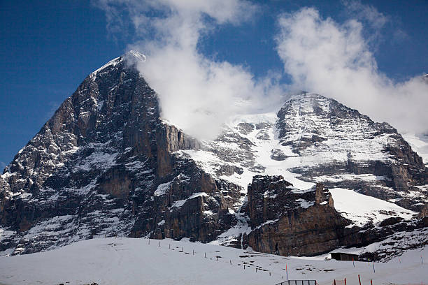 istock North Face Eiger cloud swirls over the mountain in Switzerland 490129645