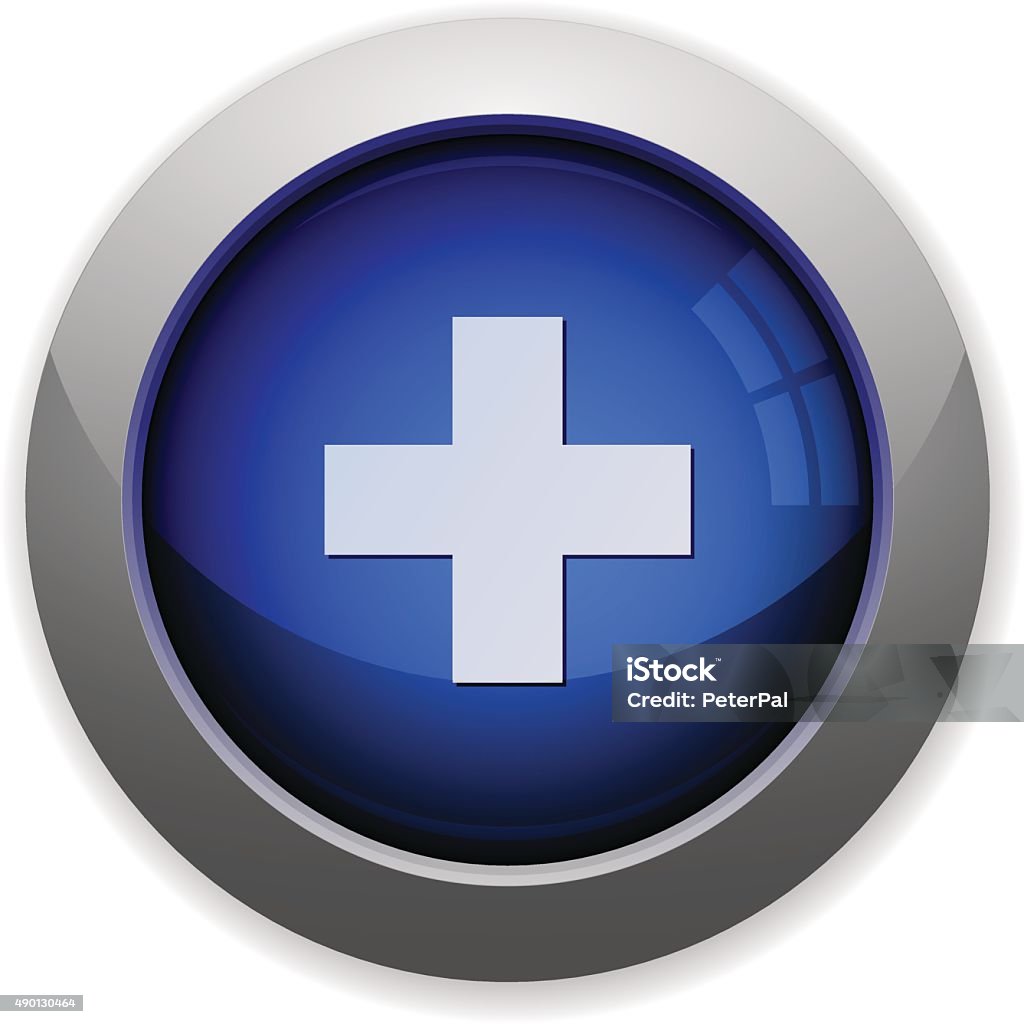Plus Button Stock Illustration - Download Image Now - 2015, Backgrounds ...