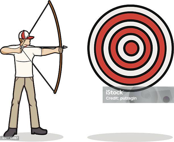 Aim A Target Stock Illustration - Download Image Now - Accuracy, Adult, Adults Only