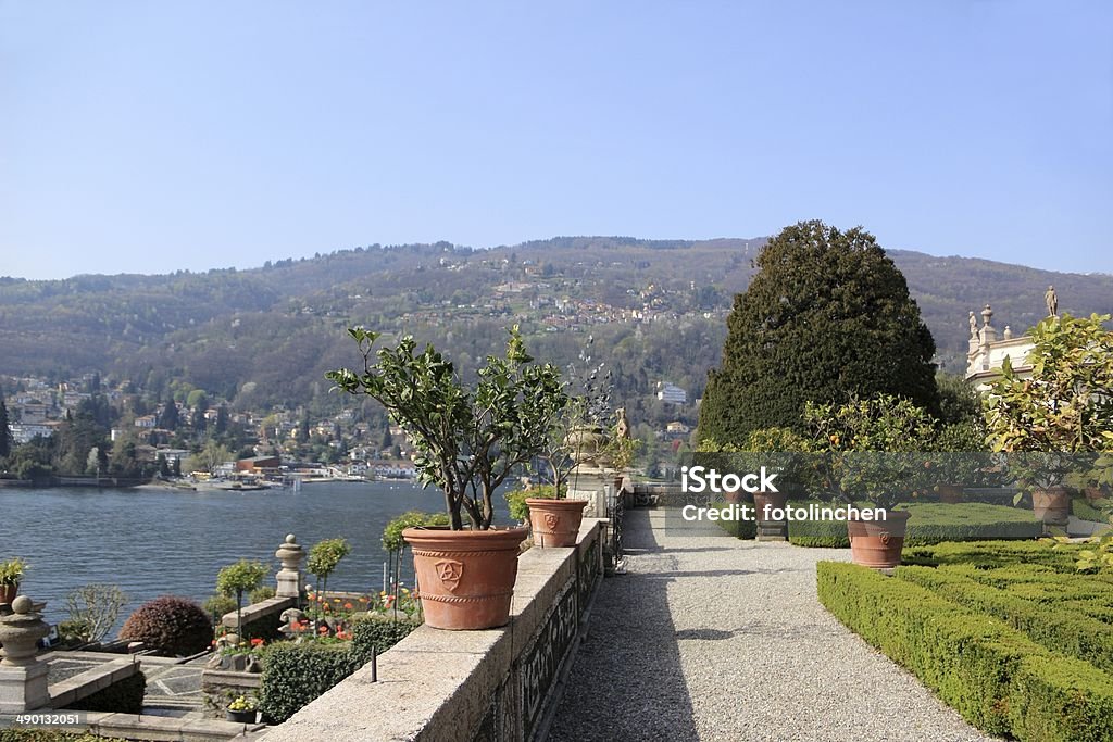 Gartenanlage am Isola Bella-Lake Maggiore, Italien - Lizenzfrei Alpen Stock-Foto