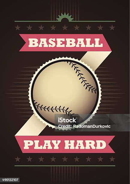 Modern Baseball Poster Stock Illustration - Download Image Now - Baseball - Ball, Baseball - Sport, Poster
