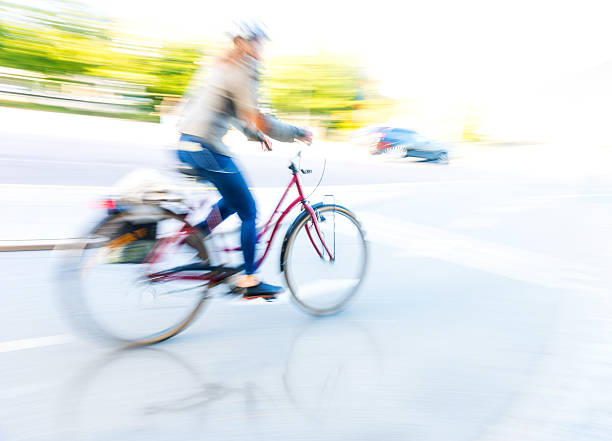 istock woman on red bike 490132310