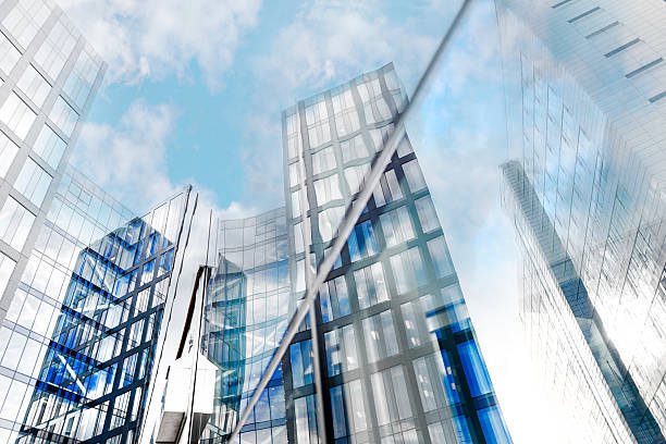 istock Glass facades of modern office buildings 490132348