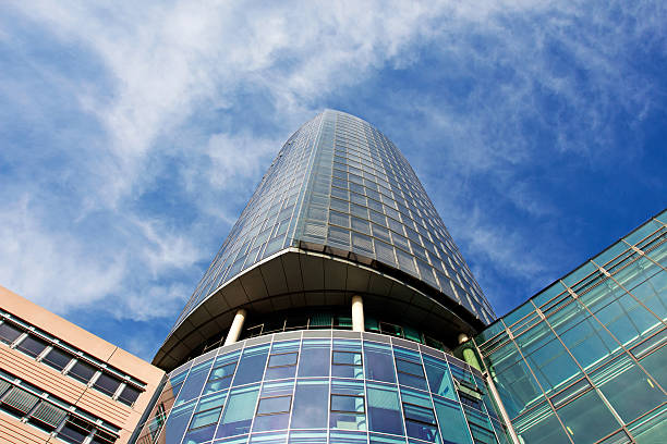 istock Skyscraper against the blue sky in Cologne 490132437