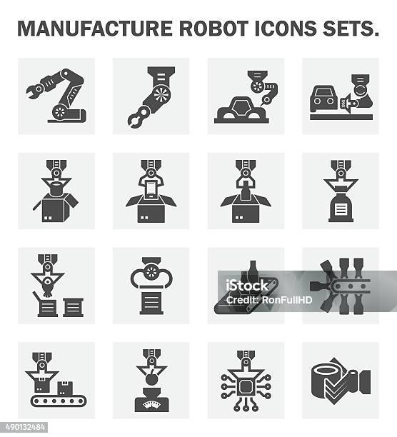 Robot Stock Illustration - Download Image Now - Icon Symbol, Can, Car