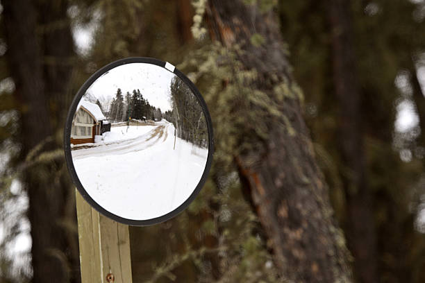 istock Mirror showing South Gate building at Waskesui National Park 490133893