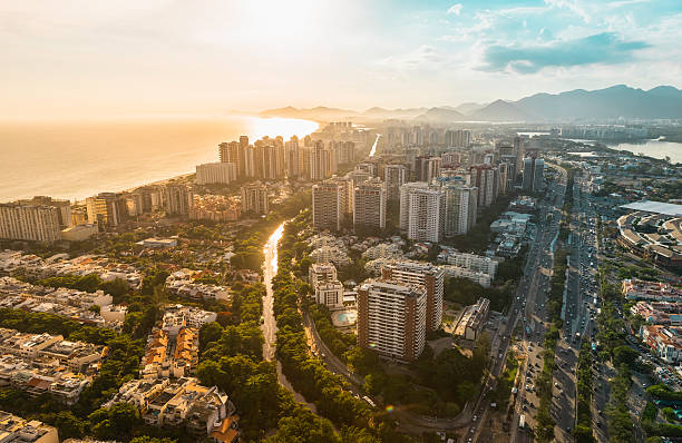 Rio de Janeiro, Barra da Tijuca aerial view