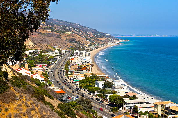 pacific coast highway. - california highway 1 stock-fotos und bilder