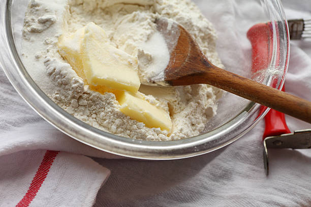 istock Pastry-making ingredients in a glass bowl 490137346