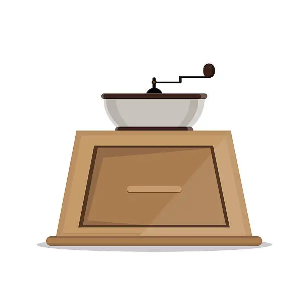 Vector illustration of coffee grinder