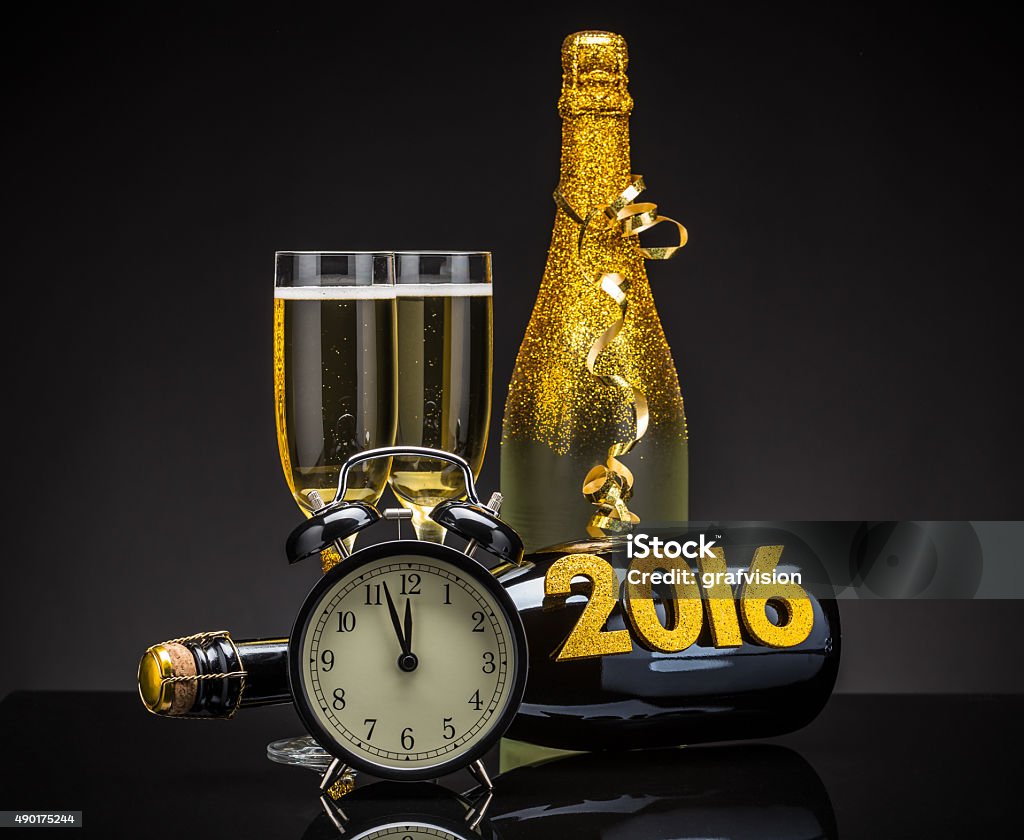 2016 New Years Eve 2016 New Years Eve celebration concept 12 O'Clock Stock Photo
