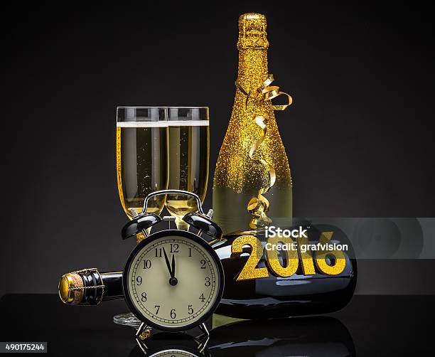 2016 New Years Eve Stock Photo - Download Image Now - 12 O'Clock, 2015, 2016